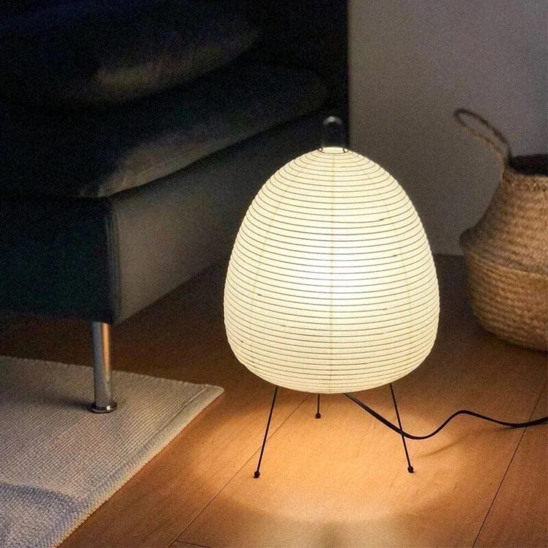 lampe de chevet japonaise en papier style Akari - Image 6