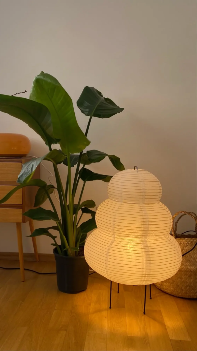 Lampe  de chevet style Akari douceur nuage - Image 3