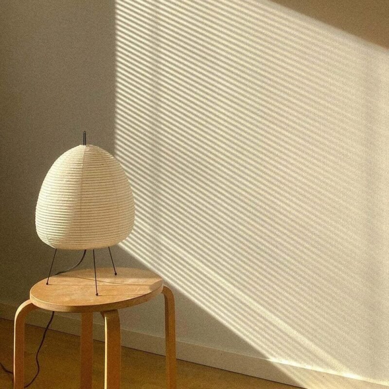 lampe de chevet japonaise en papier style Akari - Image 8