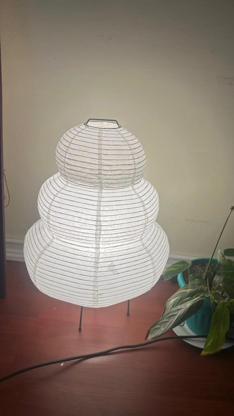 Lampe  de chevet style Akari douceur nuage - Image 4