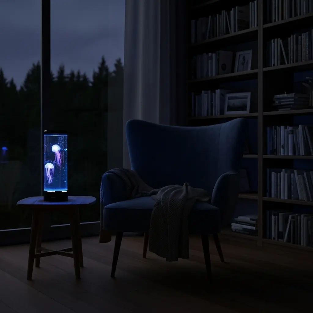 Lampe de chevet aquarium à méduse - Image 11