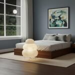 Lampe de chevet style Akari douceur nuage - Image 7