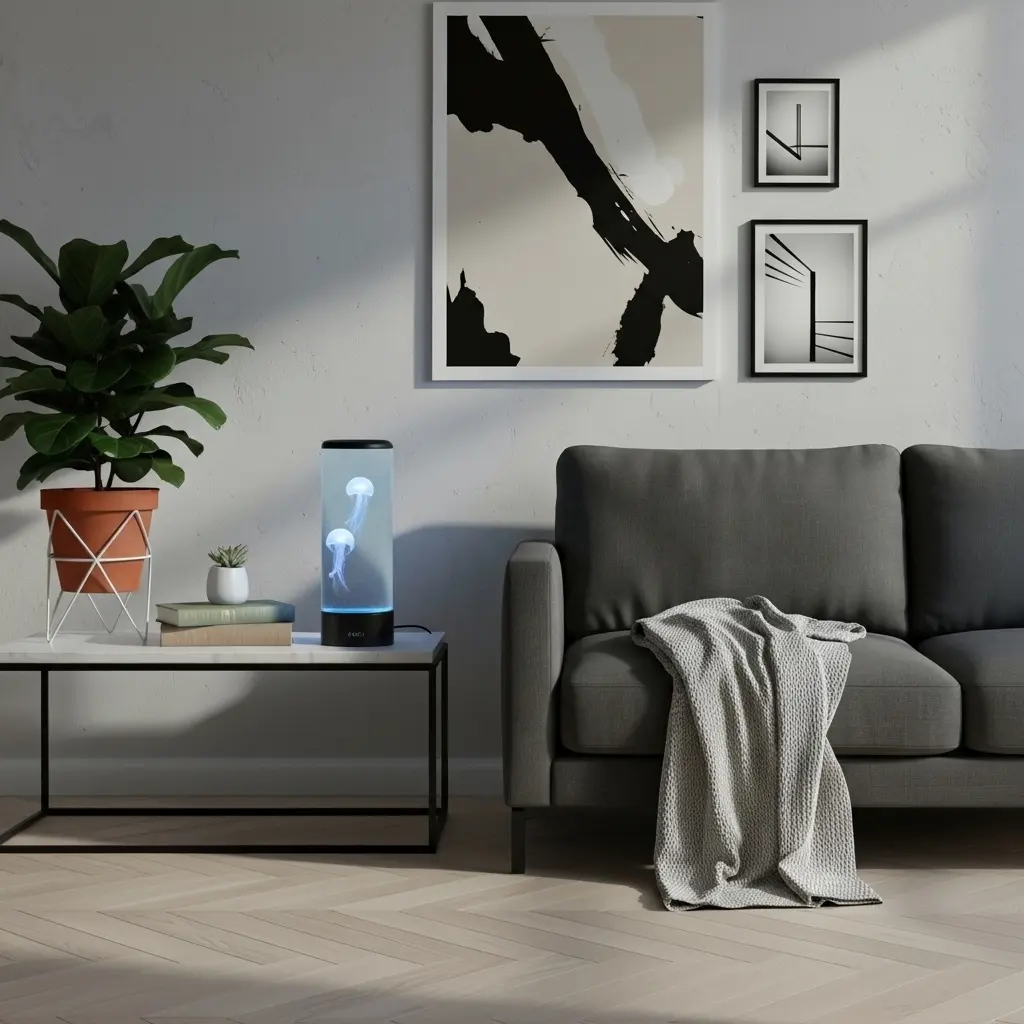 Lampe de chevet aquarium à méduse - Image 4