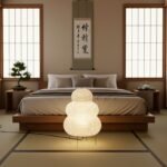 Lampe de chevet style Akari douceur nuage
