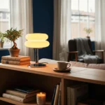 Lampe de table orange design rétro - Image 6