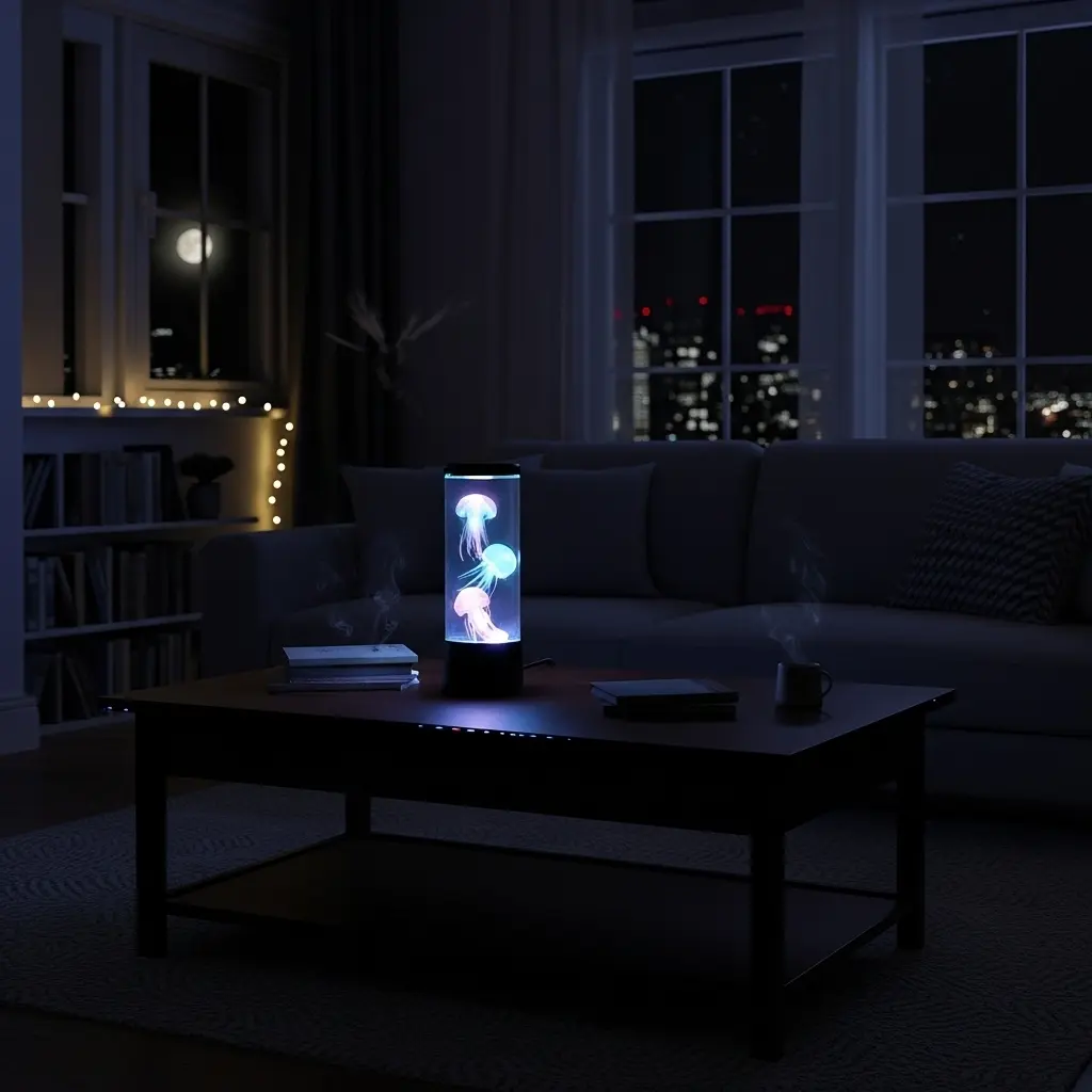 Lampe de chevet aquarium à méduse - Image 5