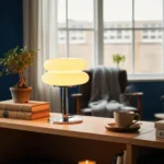 Lampe de table orange design rétro - Image 12