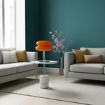 Lampe de table orange design rétro - Image 11