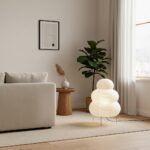 Lampe de chevet style Akari douceur nuage - Image 2