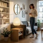 lampe de chevet japonaise en papier style Akari – Image 7