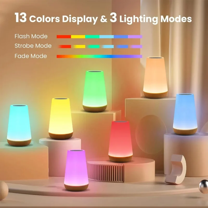 Veilleuse tactile LED - 13 couleurs - Image 7