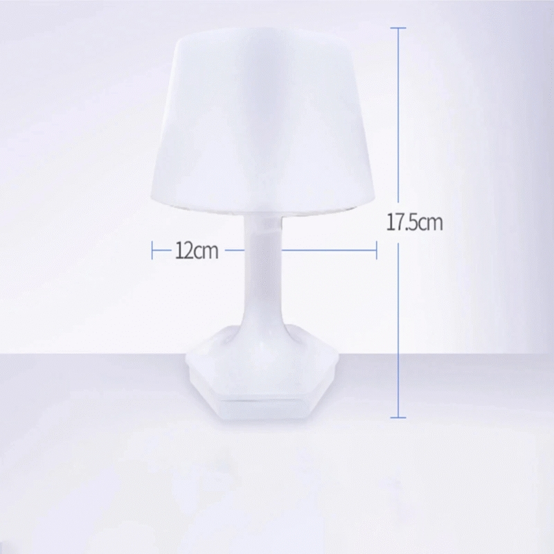 Lampe de chevet blanche petite et rechargeable - Image 2