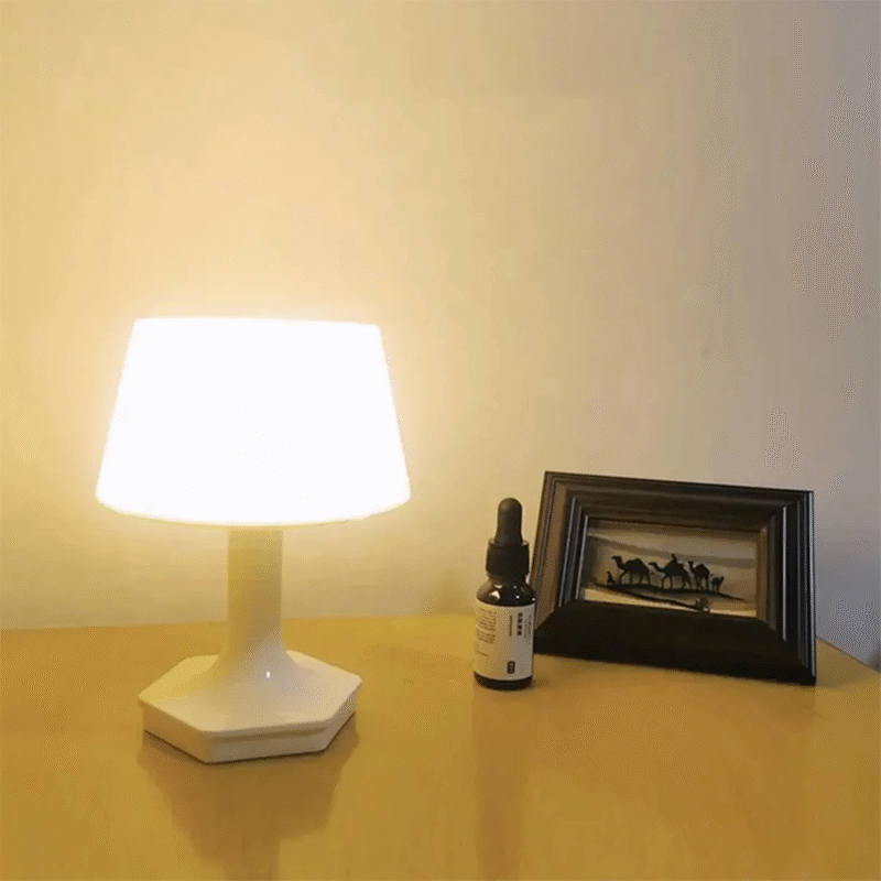 Lampe de chevet blanche petite et rechargeable - Image 5