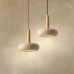 Plafonnier LED en pierre – élégance minimaliste et lumière douce - Image 4