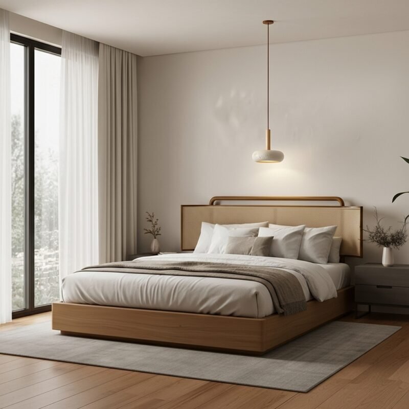 Plafonnier LED en pierre – élégance minimaliste et lumière douce - Image 6