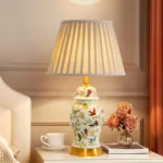 Lampe de chevet en céramique décorative - élégance chinoise