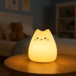 Veilleuse chat LED tactile – lumière douce - Image 4