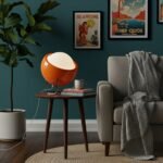 Lampe de table œuf en verre design rétro - Image 3