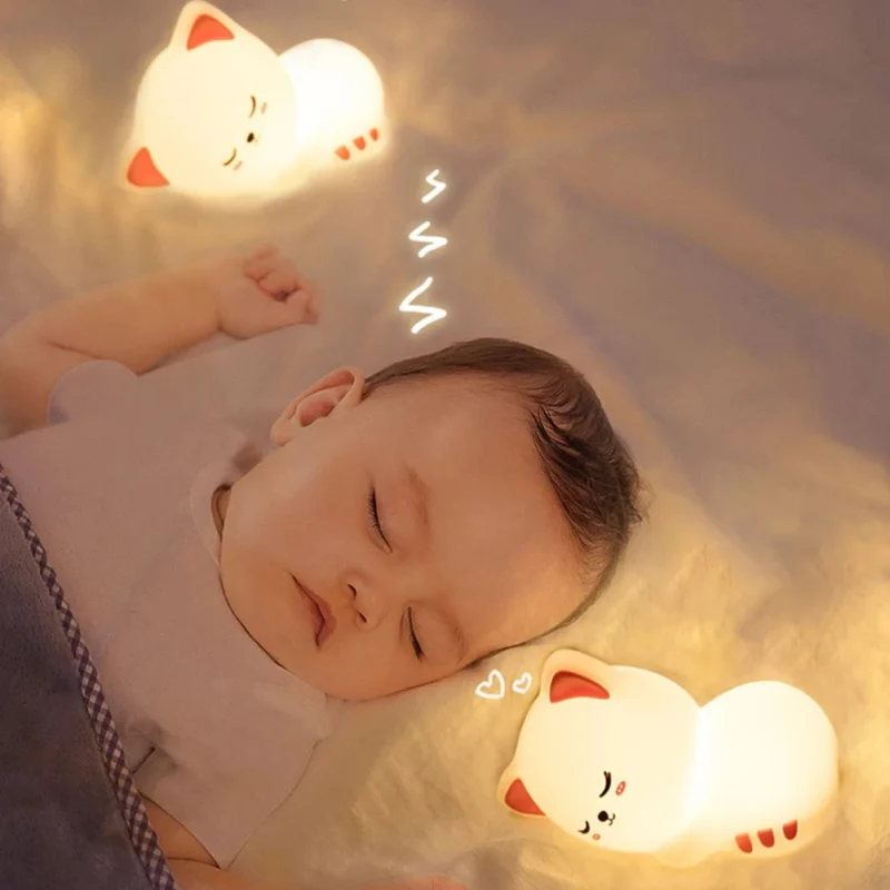 Veilleuse chat endormi – lumière douce pour enfants - Image 5