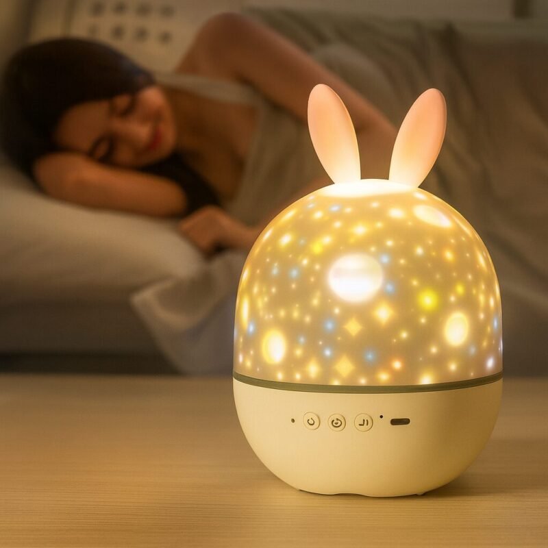 Veilleuse enfant projecteur ciel étoilé avec musique - Image 7