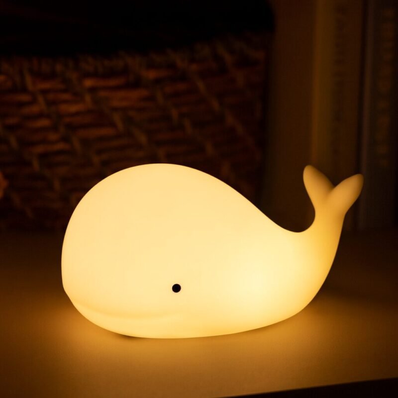 Veilleuse baleine en silicone LED rechargeable - Image 5