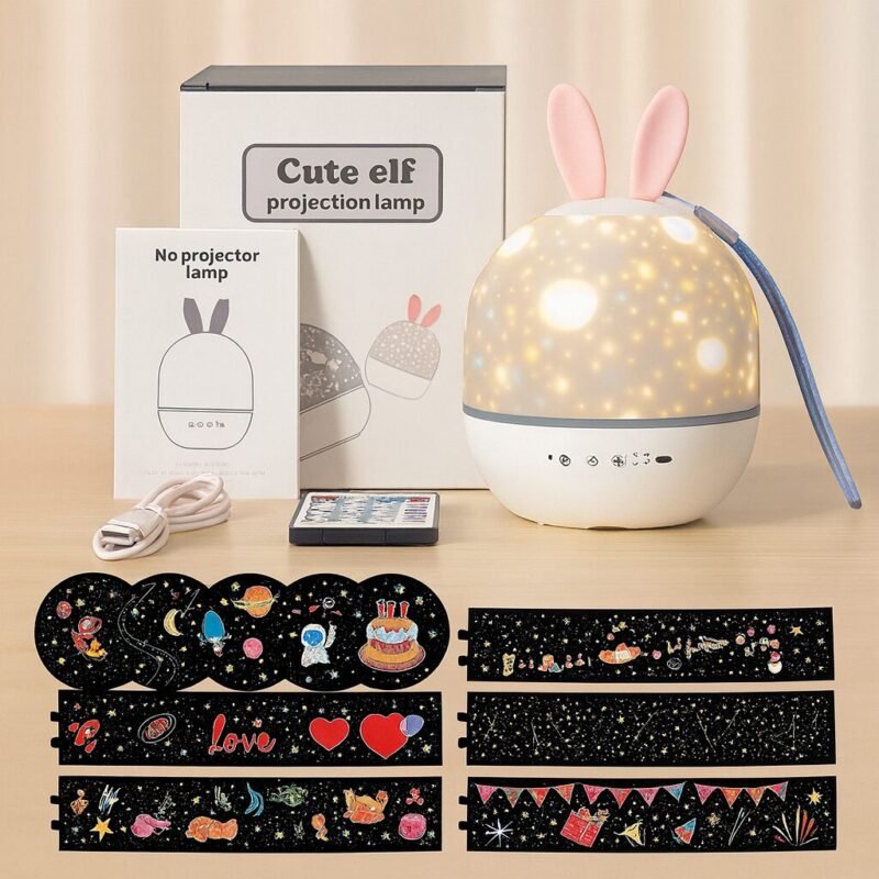 Veilleuse enfant projecteur ciel étoilé avec musique - Image 2