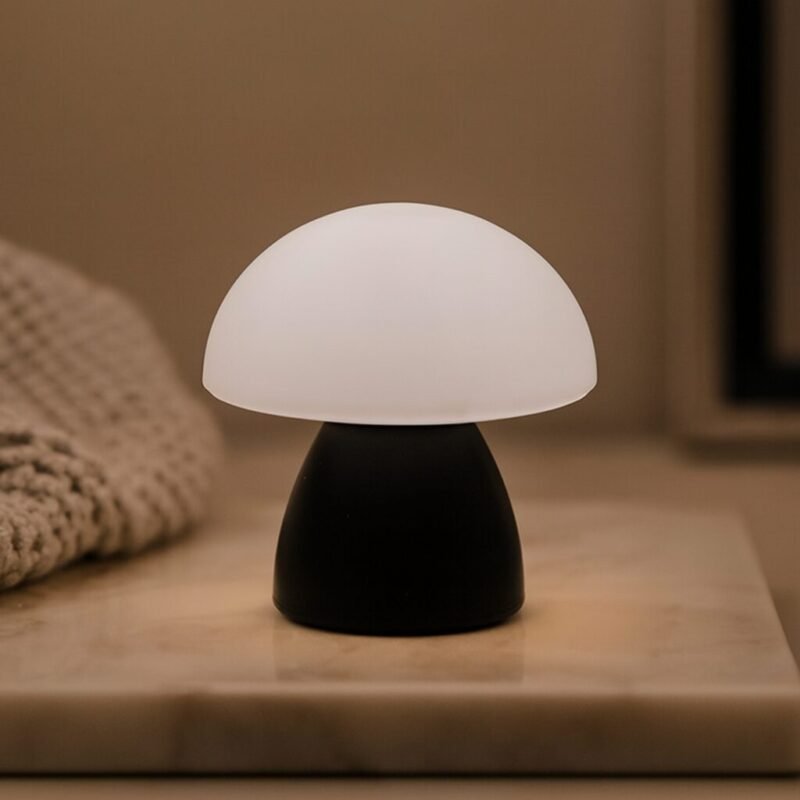 Lampe de chevet champignon tactile rechargeable - Image 1