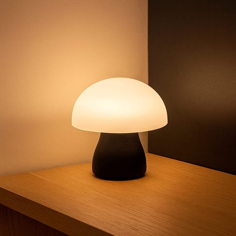 Lampe de chevet champignon tactile rechargeable - Image 7
