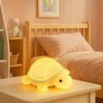 Veilleuse tortue pour bebe en silicone tactile - Image 6