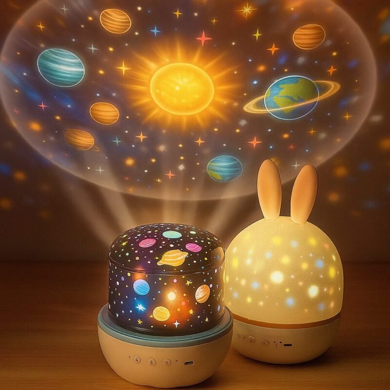 Veilleuse enfant projecteur ciel étoilé avec musique - Image 6