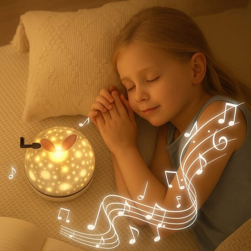 Veilleuse enfant projecteur ciel étoilé avec musique - Image 5