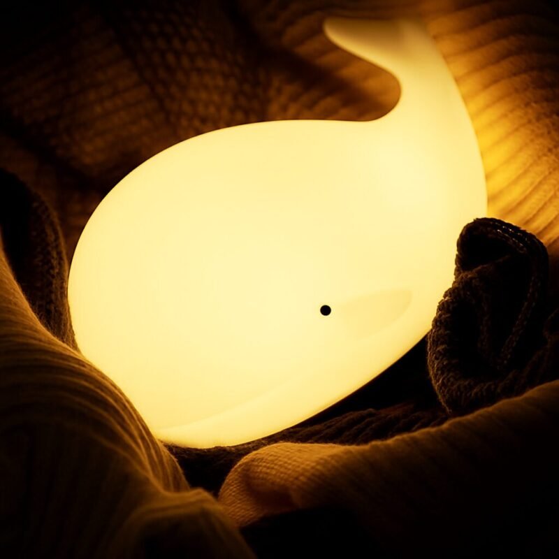 Veilleuse baleine en silicone LED rechargeable - Image 6