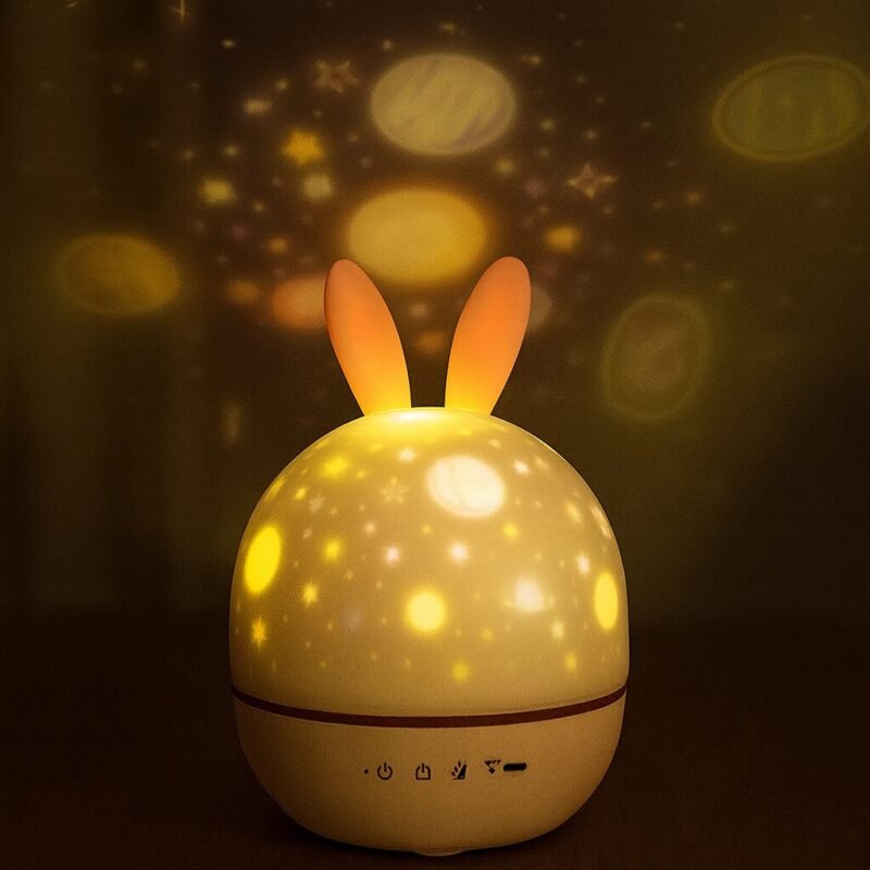 Veilleuse enfant projecteur ciel étoilé avec musique - Image 1