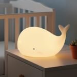 Veilleuse baleine en silicone LED rechargeable