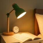 Lampe de bureau bois et métal style scandinave - Image 3