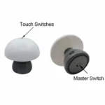 Lampe de chevet champignon tactile rechargeable - Image 6