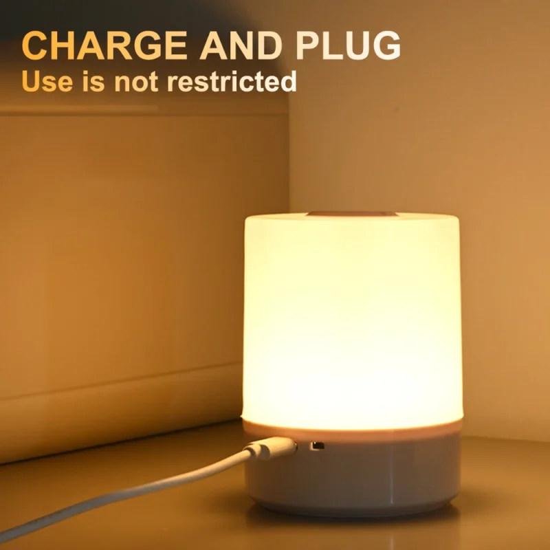Veilleuse tactile rechargeable lumière chaude - Image 5