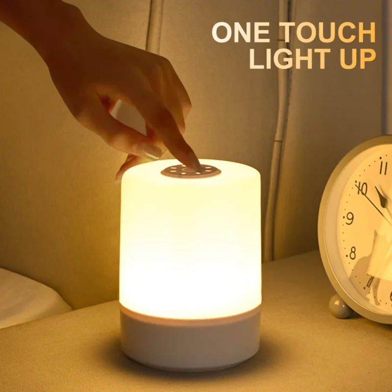 Veilleuse tactile rechargeable lumière chaude - Image 3