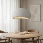 Suspension LED wabi-sabi en forme de dôme