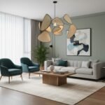 Luminaire suspendu en osier tressé style japonais - Image 6