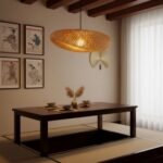 Luminaire suspendu artisanal tressé – Image 6