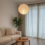 Luminaire suspendu boule japonaise en papier – Image 7