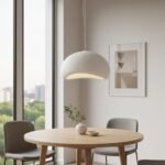 Suspension LED wabi-sabi en forme de dôme - Image 4