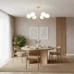 Luminaire plafond élégant à bras courbés - Image 7