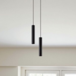 Luminaire suspendu tube LED noir - Image 8