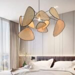 Luminaire suspendu en osier tressé style japonais - Image 7