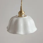 Luminaire suspension en céramique blanche - Image 8