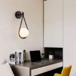 Applique murale en verre nordique – Luminaire mural design - Image 3