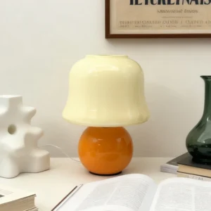 Lampe de table en verre design moderne à intensité variable