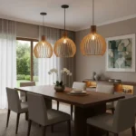 Luminaire suspension bois ajouré - Image 8